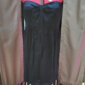 Ann Taylor Loft black linen dress